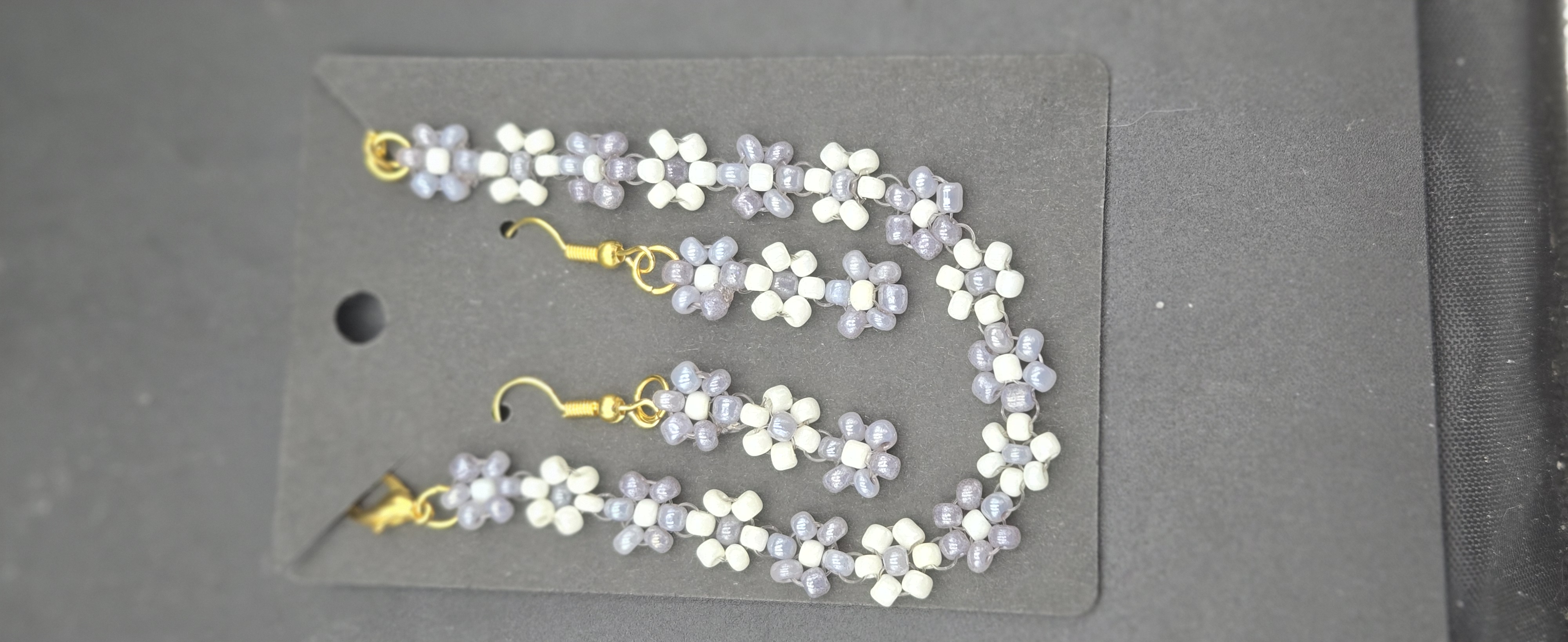 Boucle d'oreille et bracelet